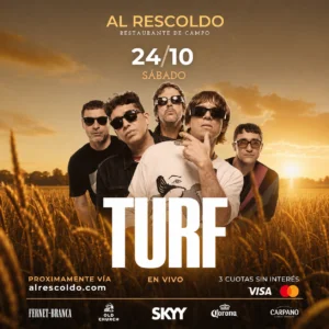 Al Rescoldo Sunset XL presenta: Turf - Sábado 24 de Octubre de 2026